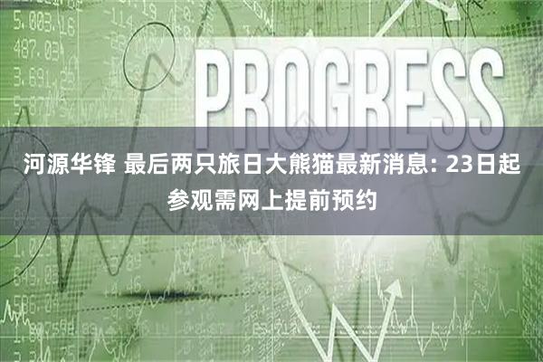 河源华锋 最后两只旅日大熊猫最新消息: 23日起参观需网上提前预约