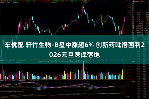 车优配 轩竹生物-B盘中涨超6% 创新药吡洛西利2026元旦医保落地